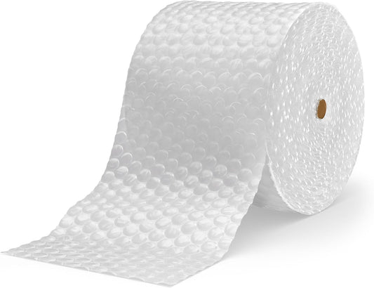 Medium Bubble Cushioning Wrap Roll - 375 Feet x 12 Inches, 5/16 Inch Bubbles, Perforated Every 12 Inches